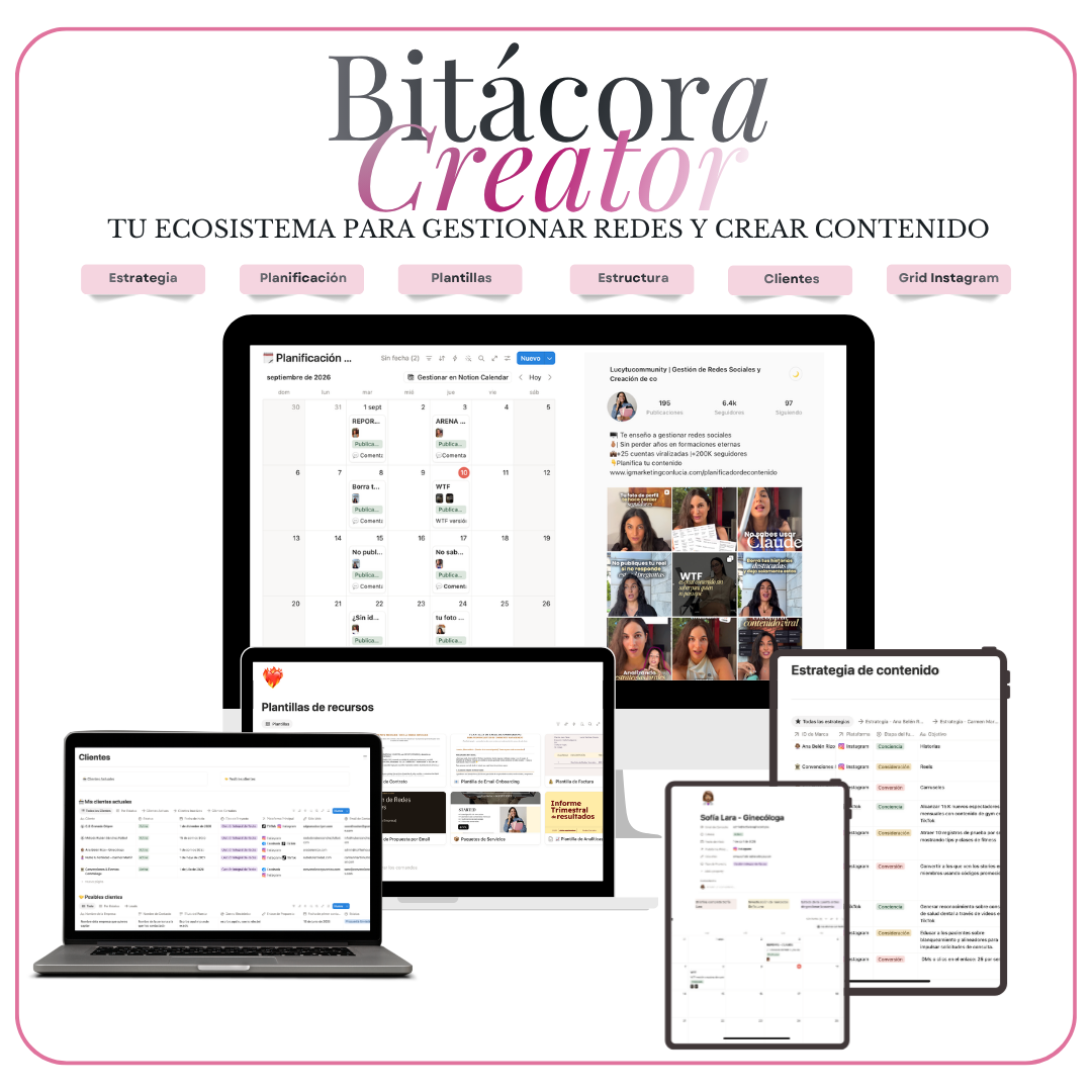 Bitácora Creator en varios dispositivos